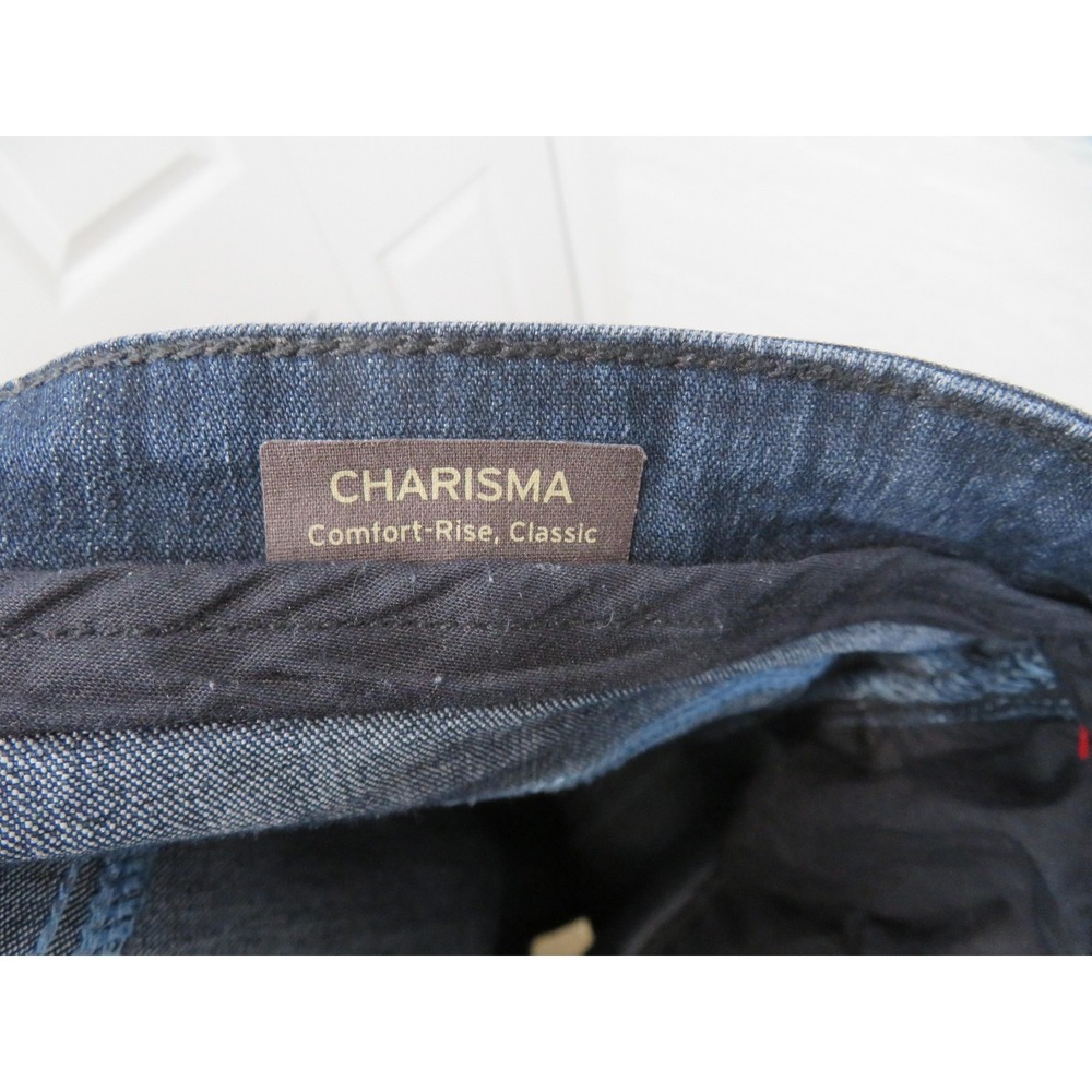 34 Heritage Jeans Mens 36x34 Blue Dark Wash Charisma Classic Fit Stretch Denim - Picture 8 of 12